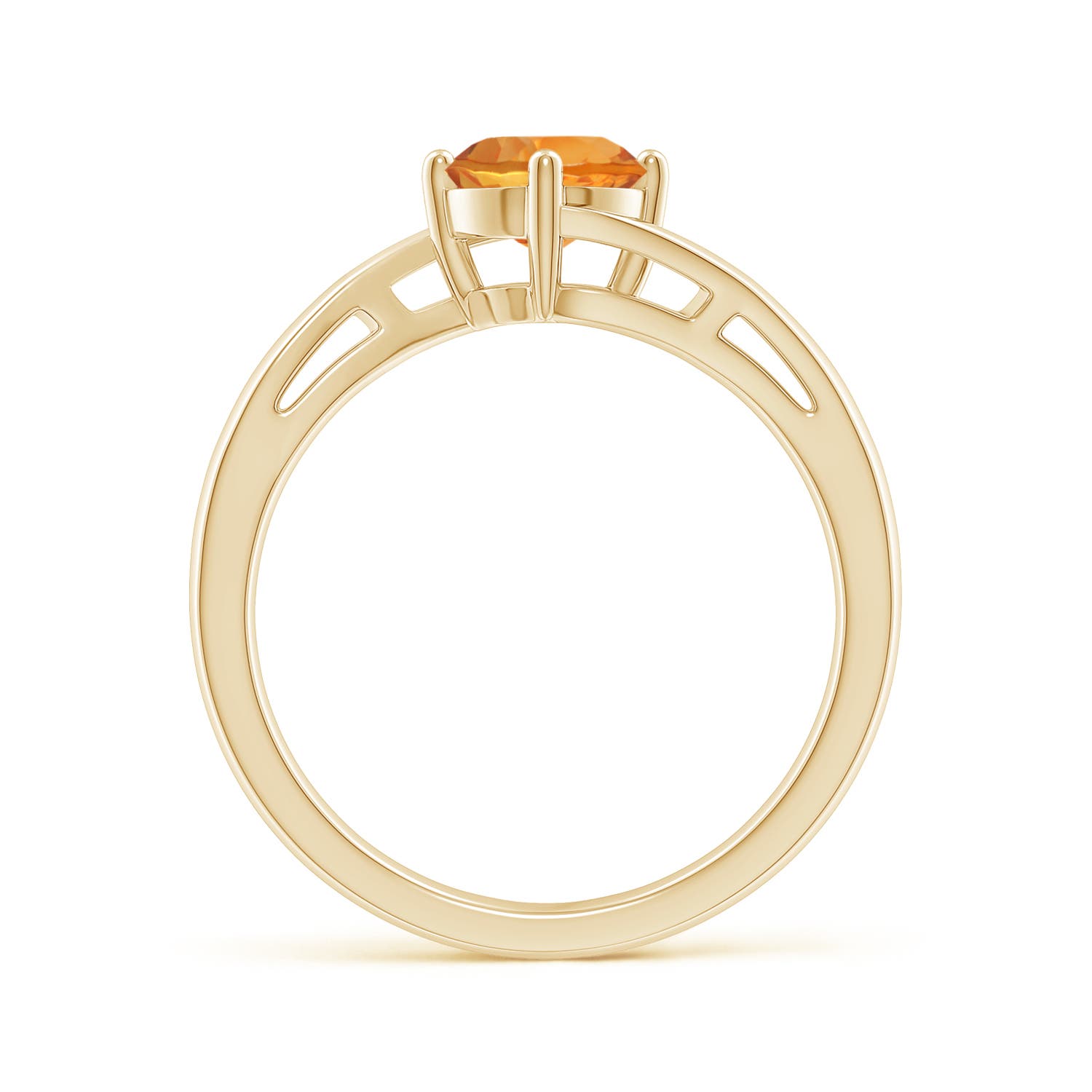 AAA - Citrine / 0.7 CT / 14 KT Yellow Gold