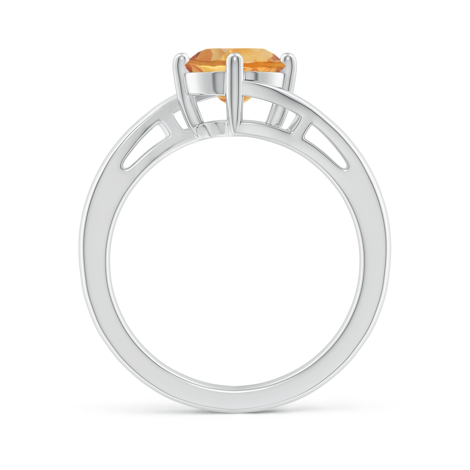 A - Citrine / 1.25 CT / 14 KT White Gold