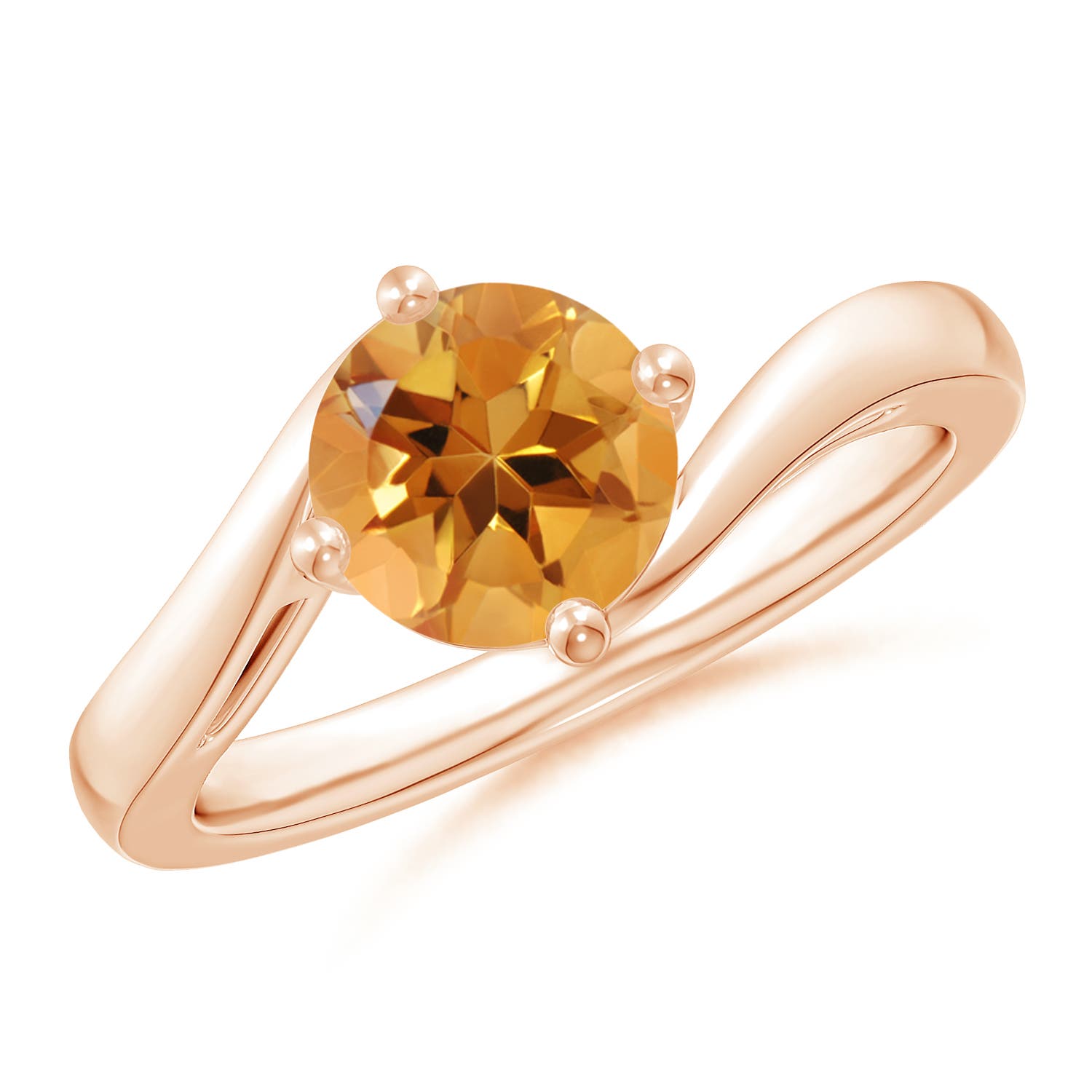 AA - Citrine / 1.25 CT / 14 KT Rose Gold