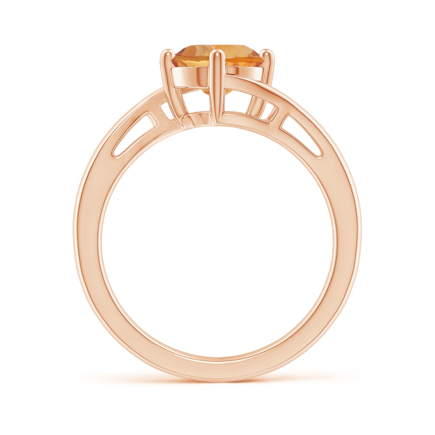 AA - Citrine / 1.25 CT / 14 KT Rose Gold