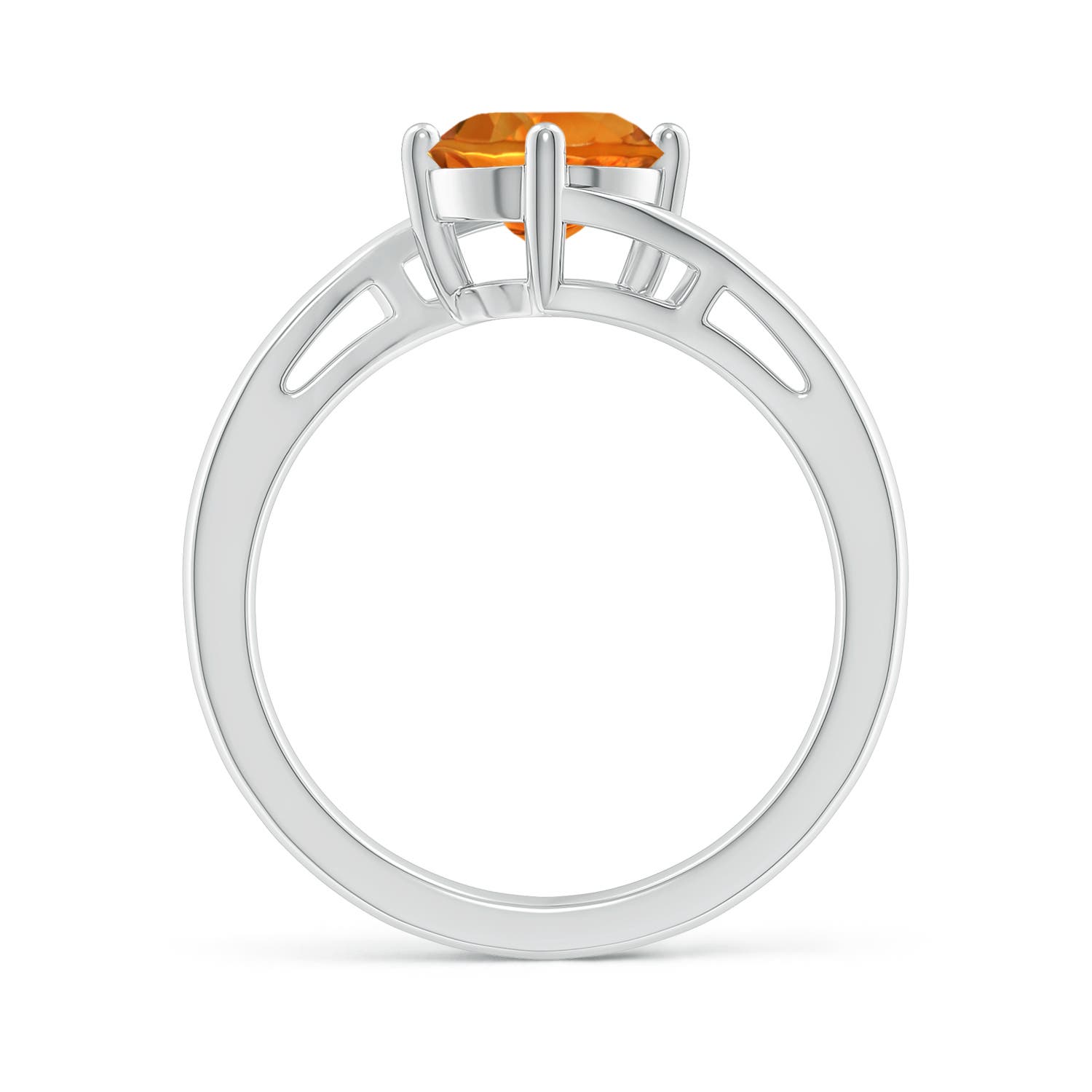 AAAA - Citrine / 1.25 CT / 14 KT White Gold