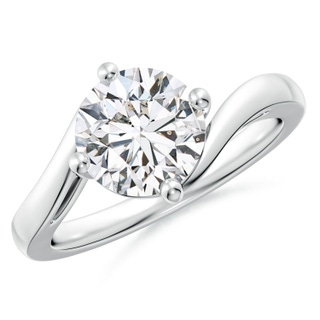 8mm HSI2 Classic Round Diamond Solitaire Bypass Ring in P950 Platinum