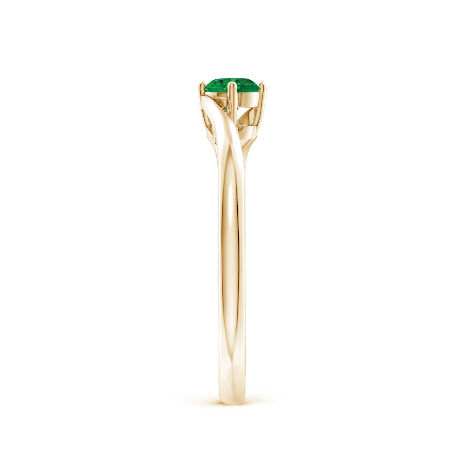 AAA - Emerald / 0.24 CT / 14 KT Yellow Gold