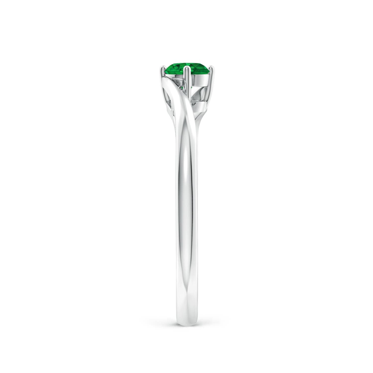 AAAA - Emerald / 0.24 CT / 14 KT White Gold