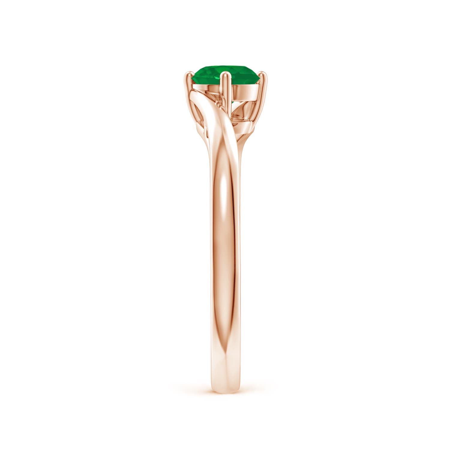 AA - Emerald / 0.45 CT / 14 KT Rose Gold