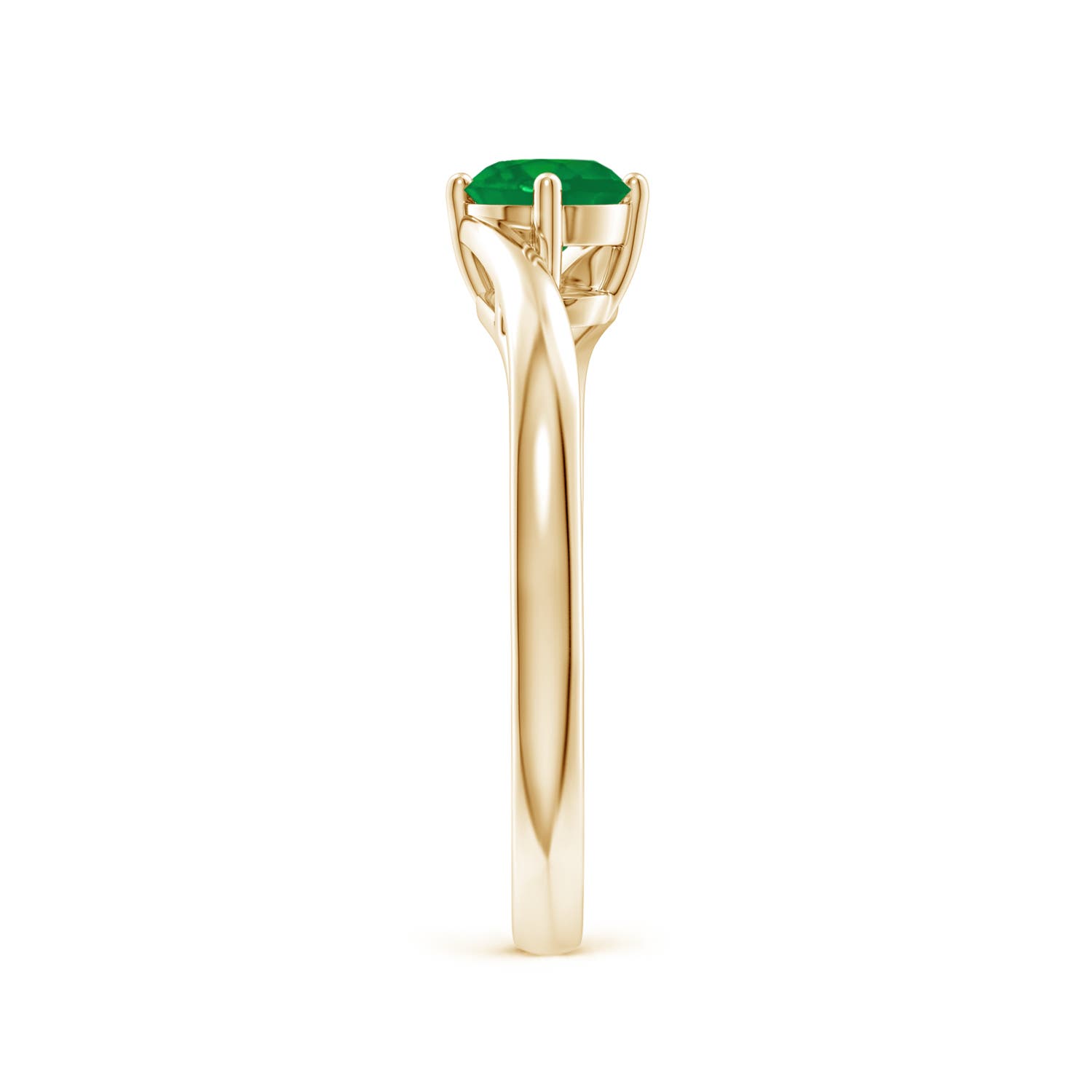 AA - Emerald / 0.45 CT / 14 KT Yellow Gold