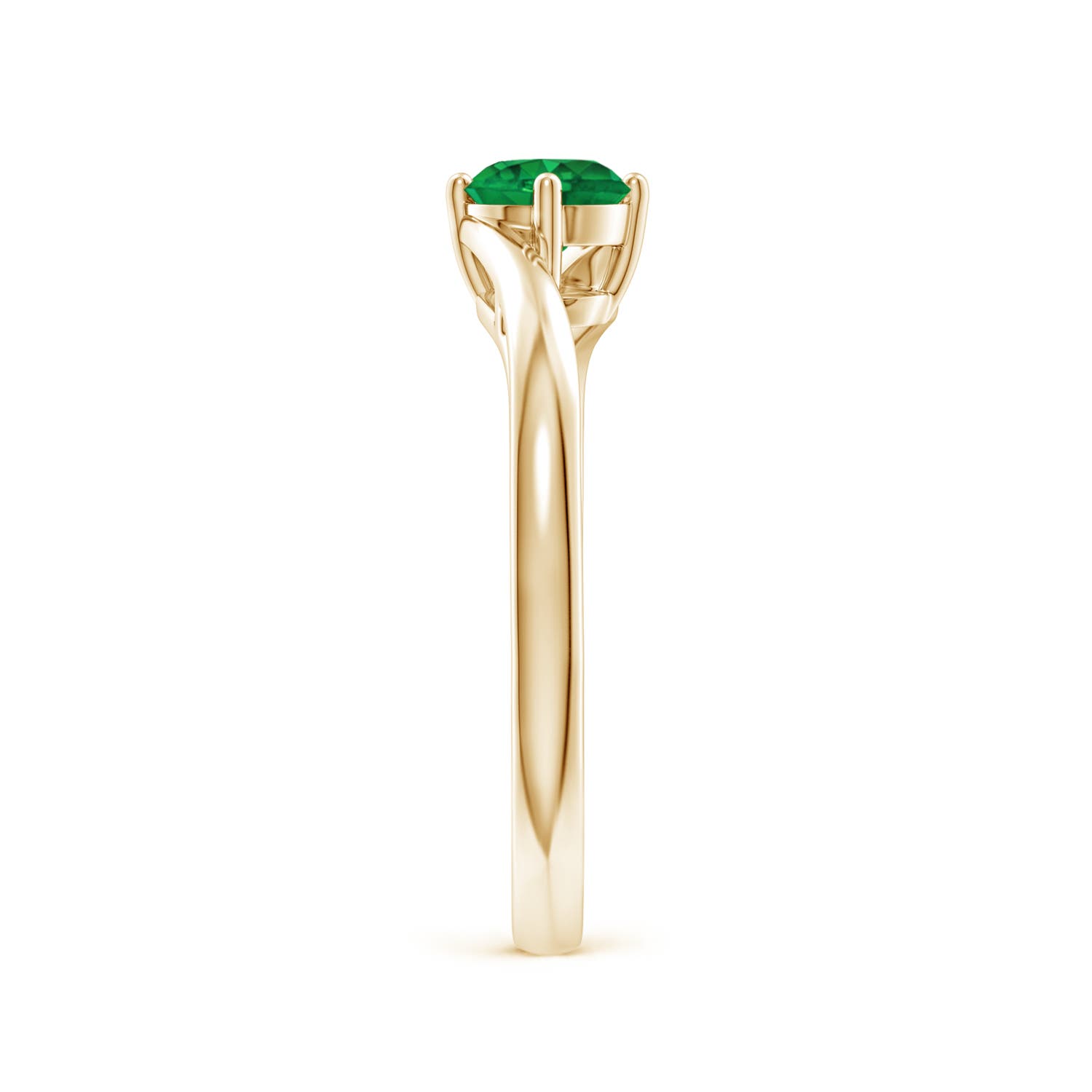 AAA - Emerald / 0.45 CT / 14 KT Yellow Gold