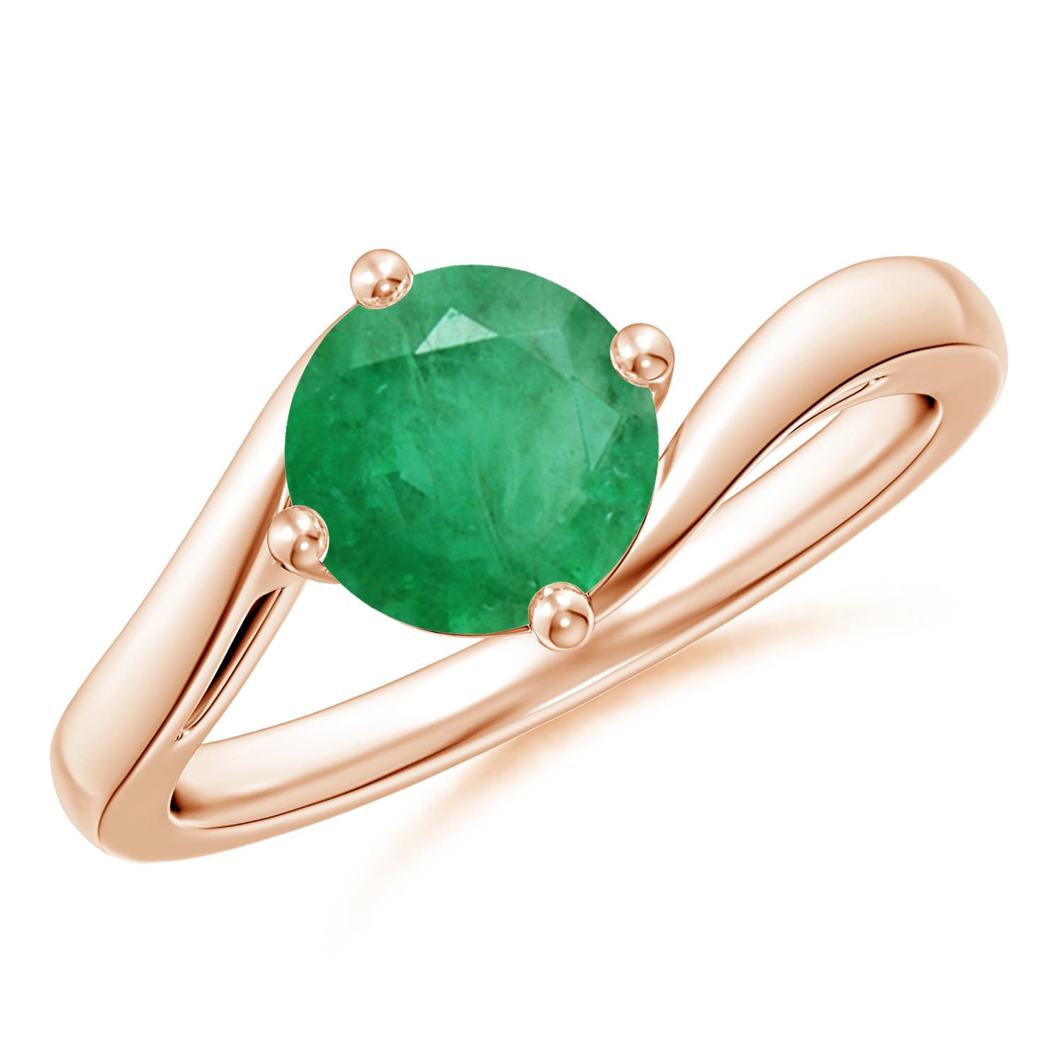 A - Emerald / 1.2 CT / 14 KT Rose Gold