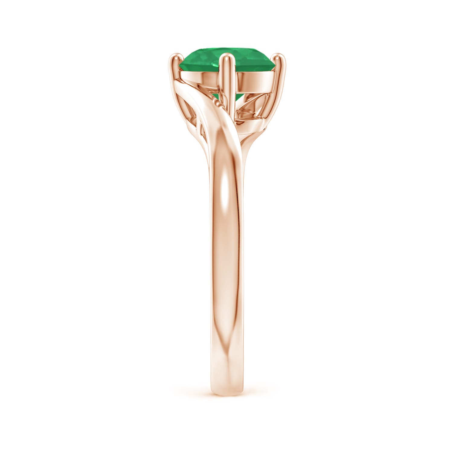 A - Emerald / 1.2 CT / 14 KT Rose Gold