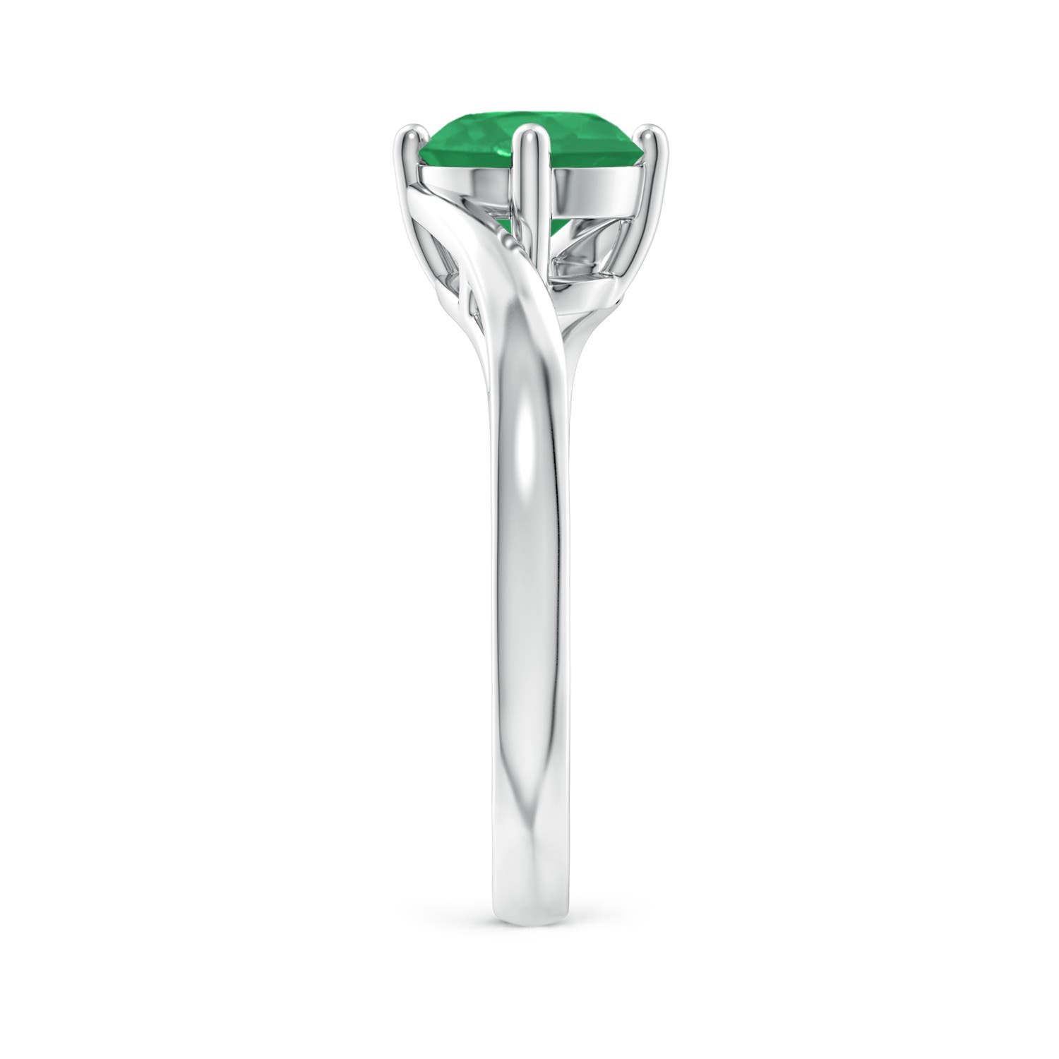 A - Emerald / 1.2 CT / 14 KT White Gold