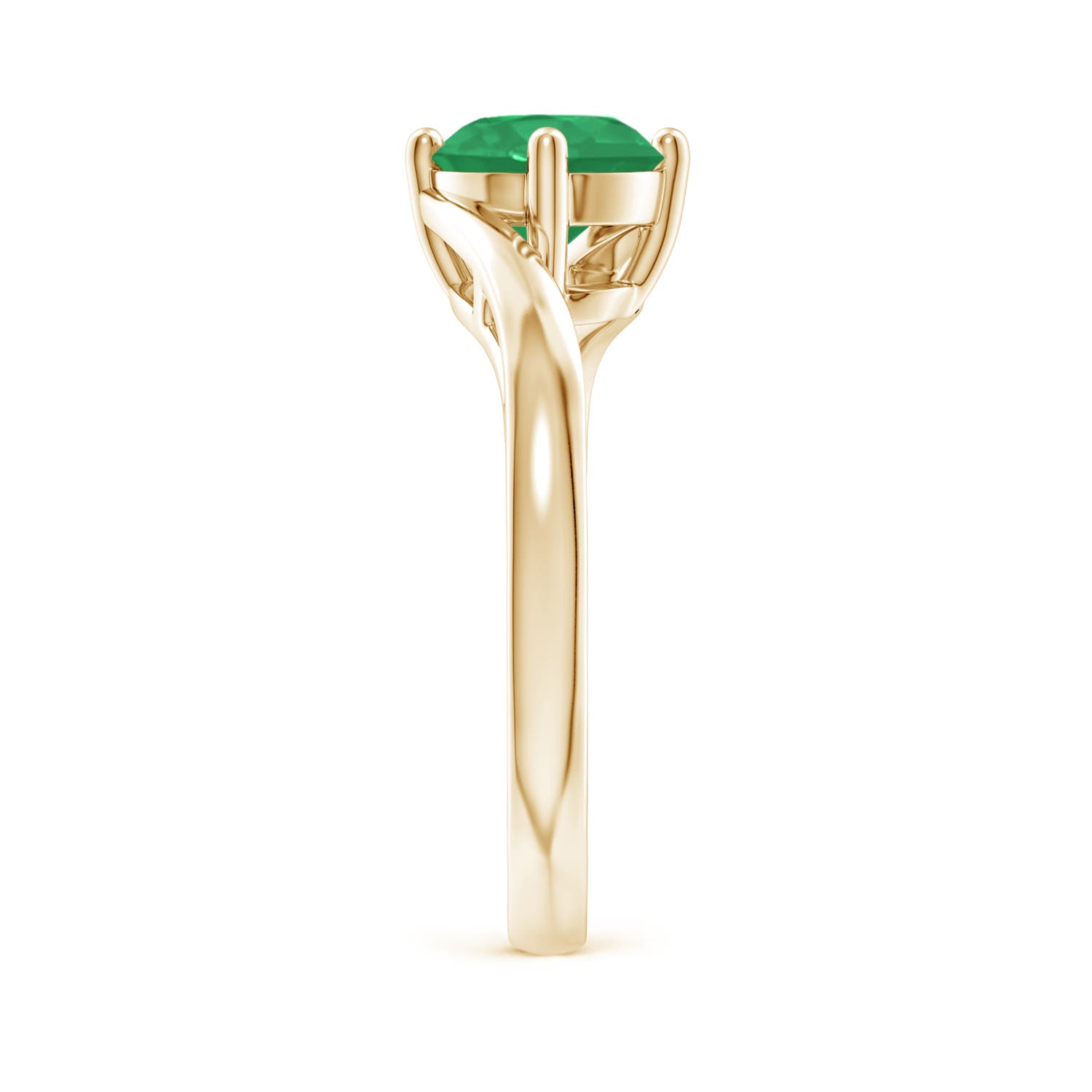 A - Emerald / 1.2 CT / 14 KT Yellow Gold