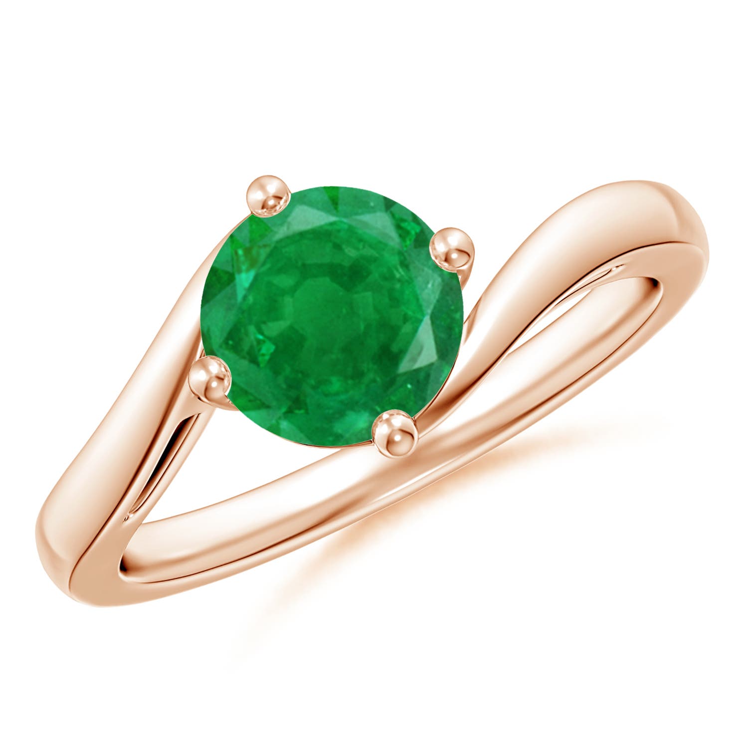 AA - Emerald / 1.2 CT / 14 KT Rose Gold