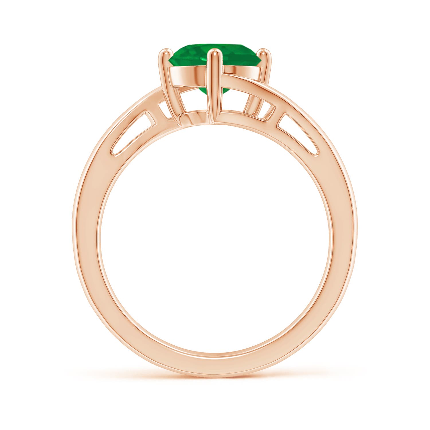 AA - Emerald / 1.2 CT / 14 KT Rose Gold