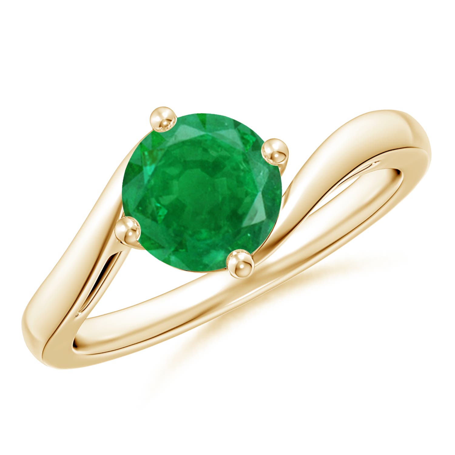 AA - Emerald / 1.2 CT / 14 KT Yellow Gold