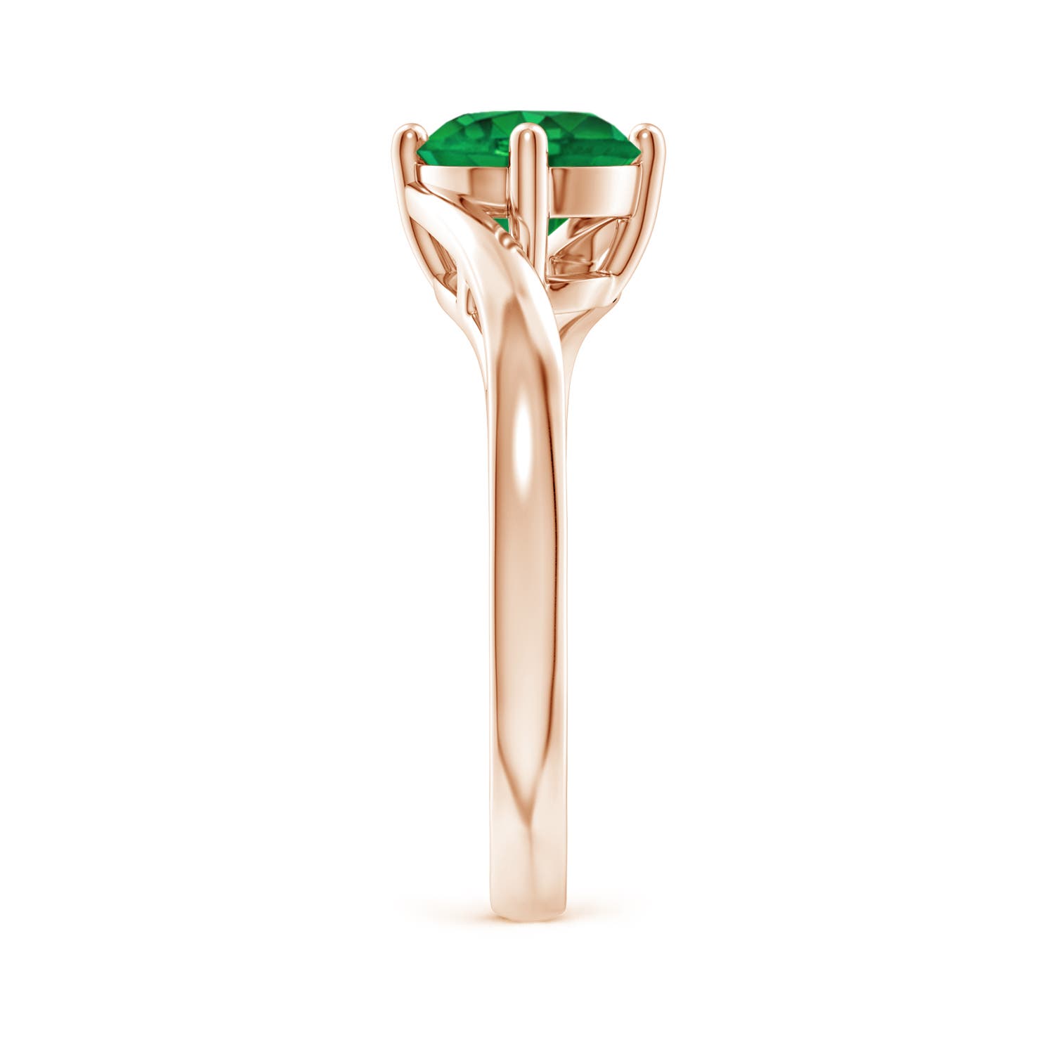 AAA - Emerald / 1.2 CT / 14 KT Rose Gold