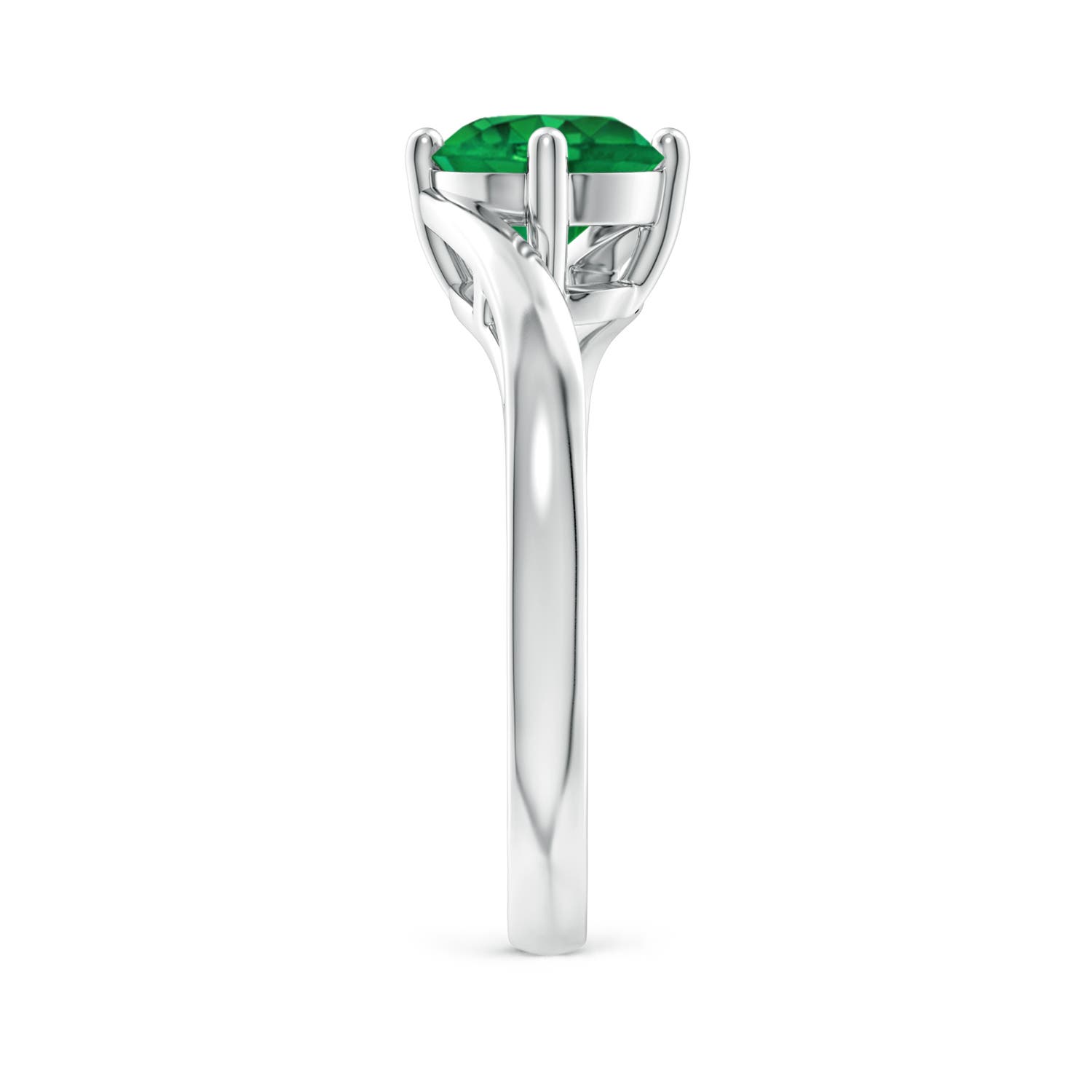 AAA - Emerald / 1.2 CT / 14 KT White Gold