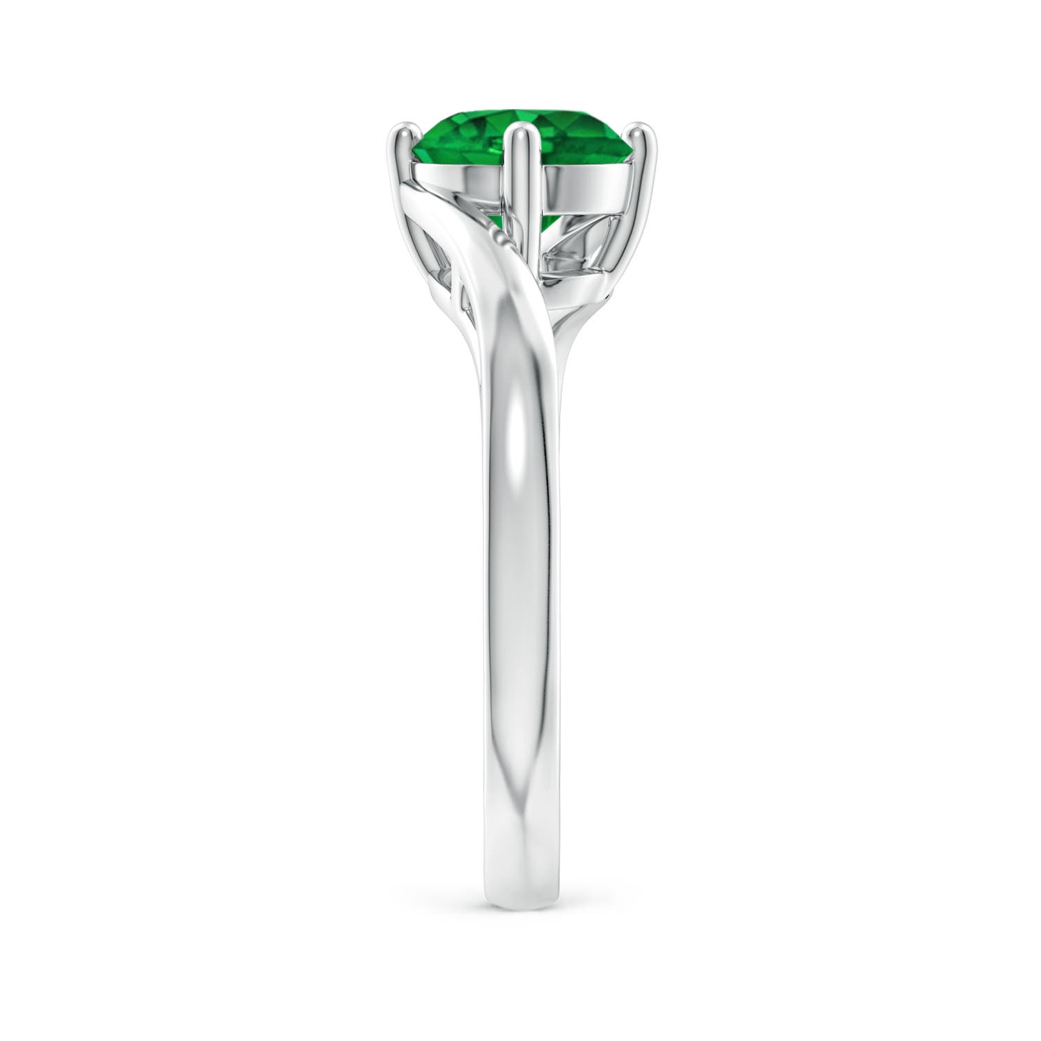 AAAA - Emerald / 1.2 CT / 14 KT White Gold