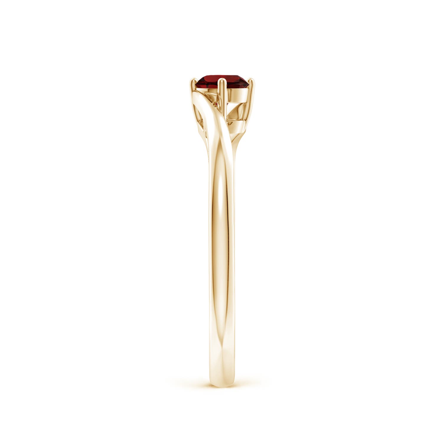 AAA - Garnet / 0.33 CT / 14 KT Yellow Gold