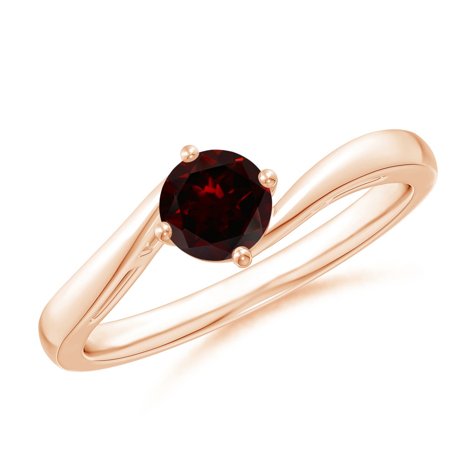 A - Garnet / 0.6 CT / 14 KT Rose Gold