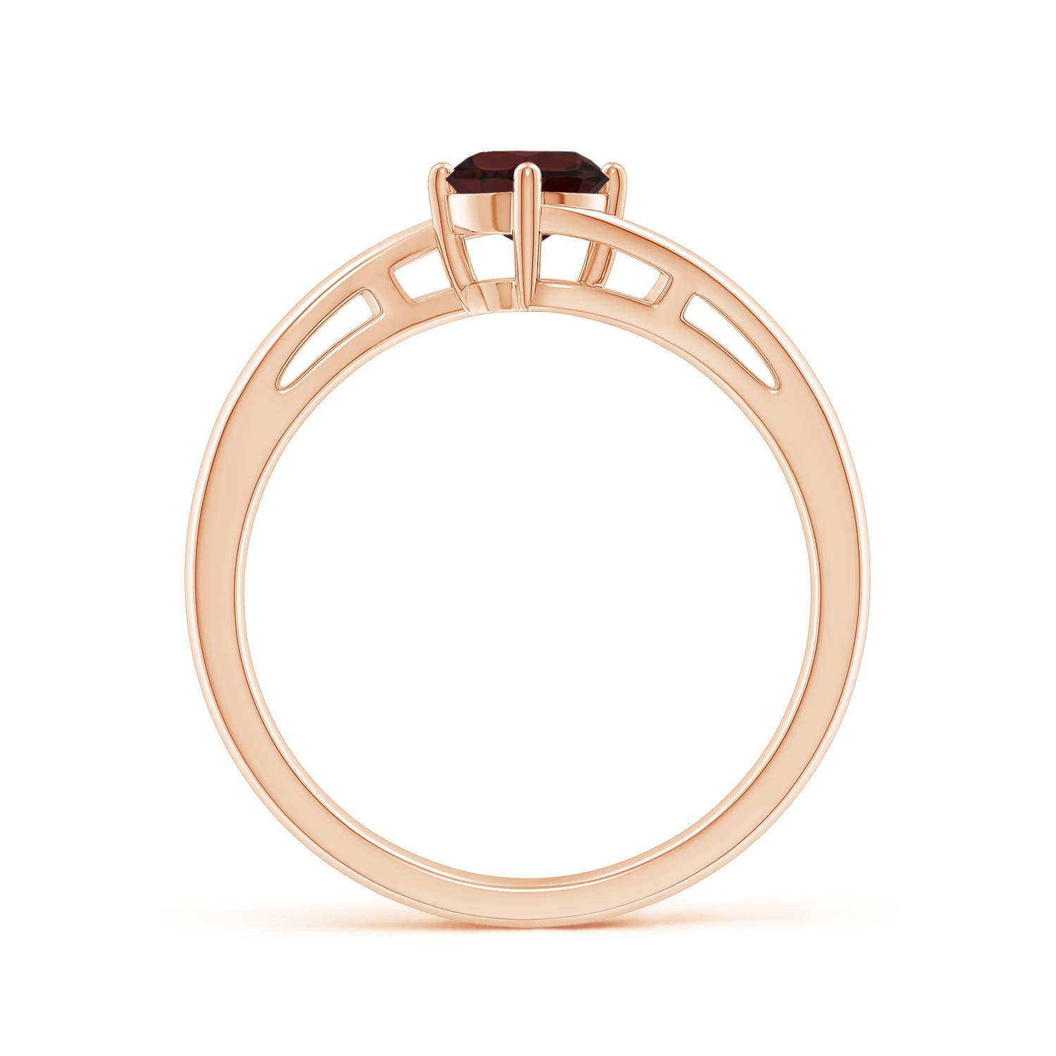 A - Garnet / 0.6 CT / 14 KT Rose Gold