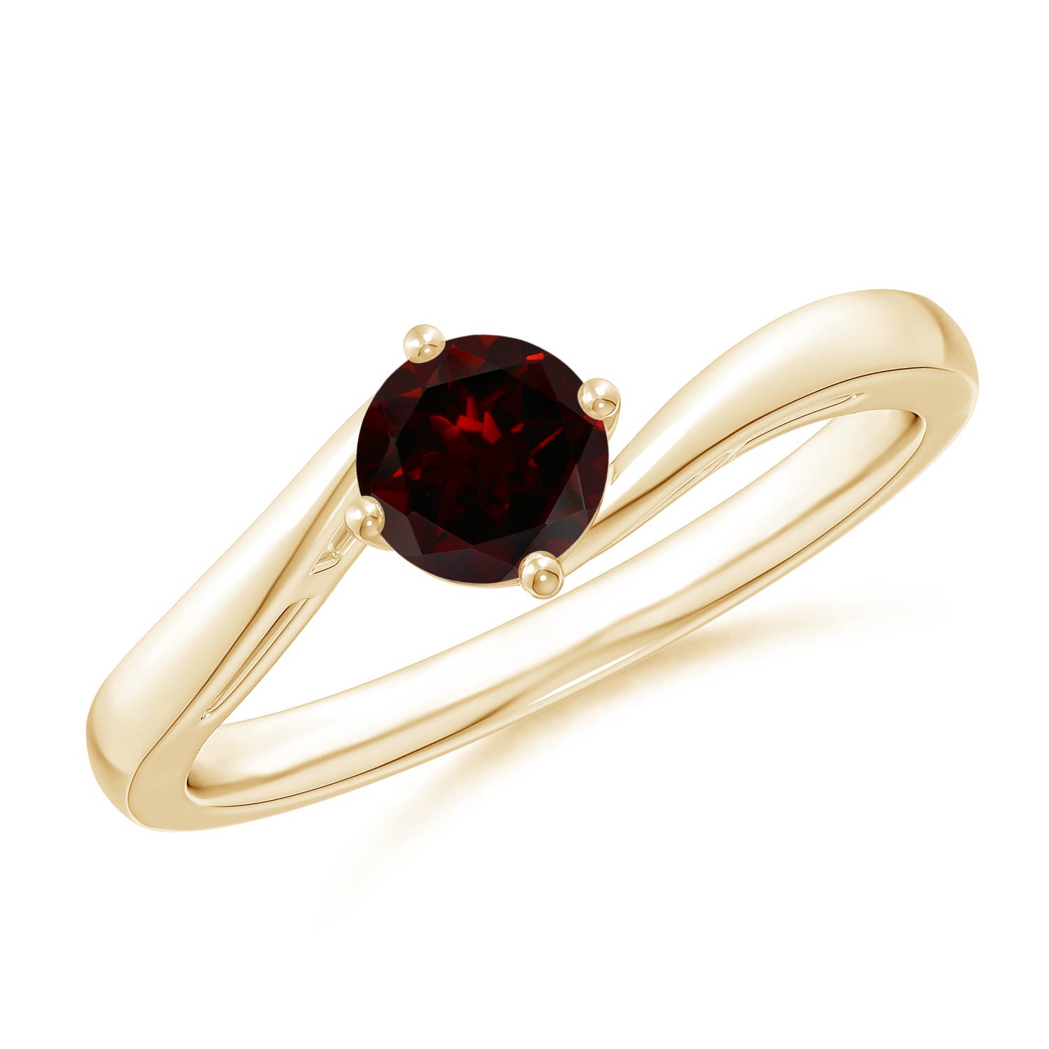 A - Garnet / 0.6 CT / 14 KT Yellow Gold