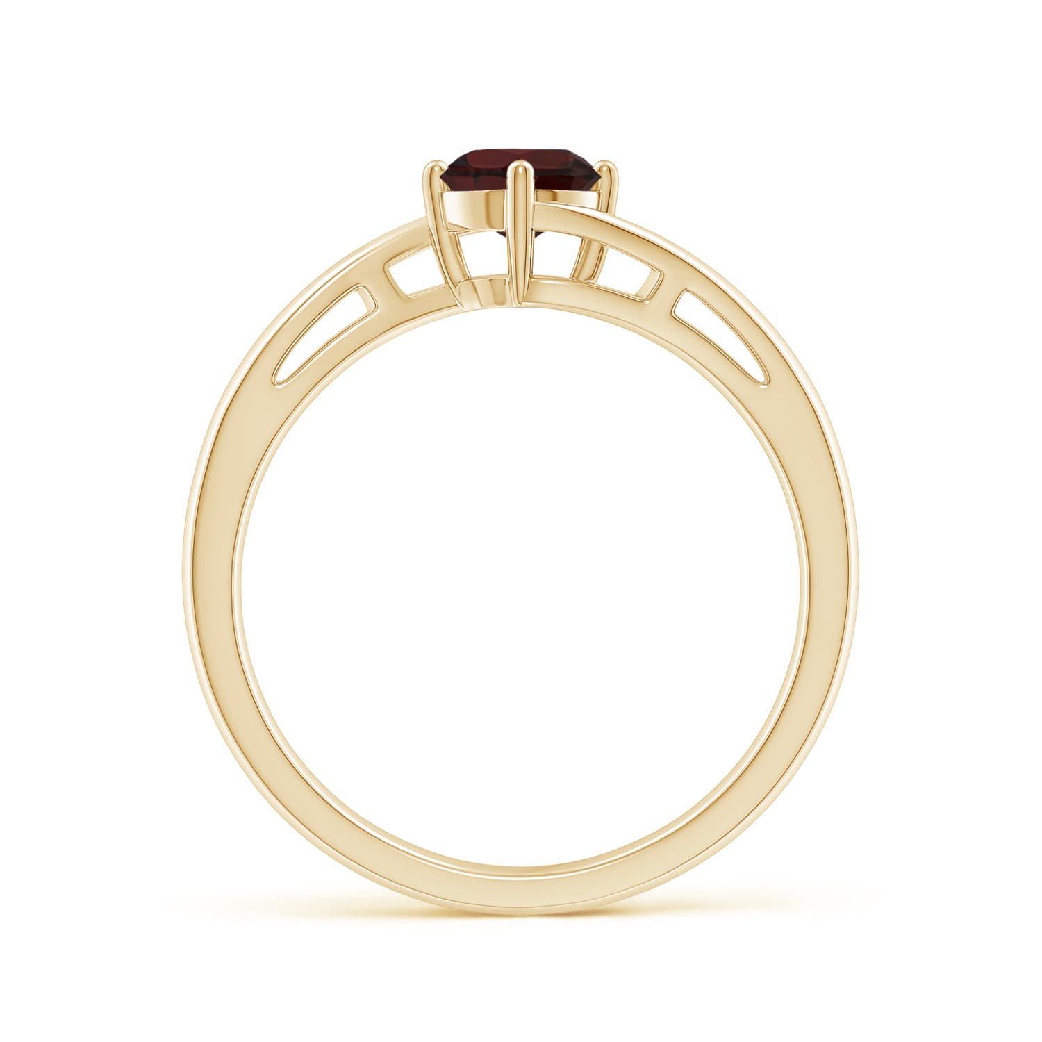 A - Garnet / 0.6 CT / 14 KT Yellow Gold