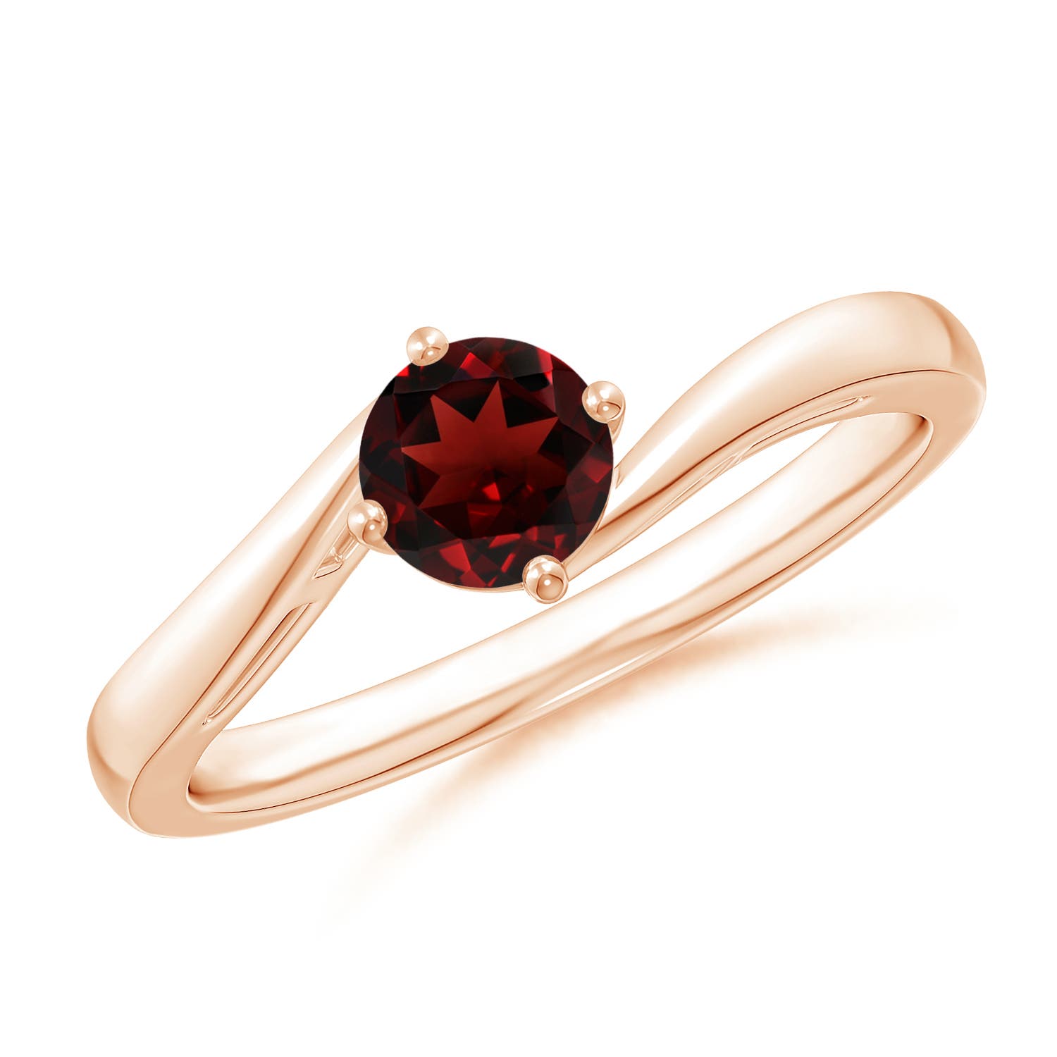 AAA - Garnet / 0.6 CT / 14 KT Rose Gold