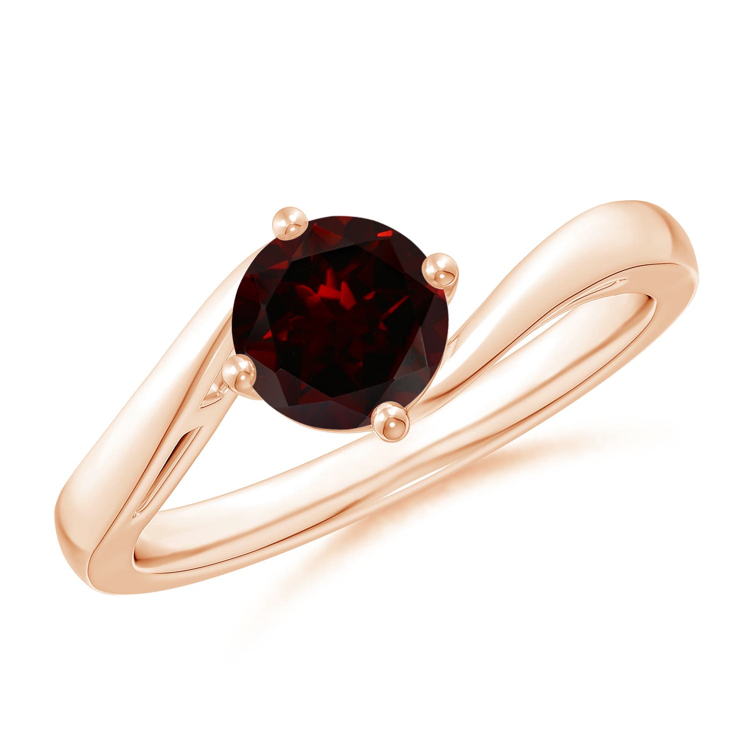 A - Garnet / 1 CT / 14 KT Rose Gold