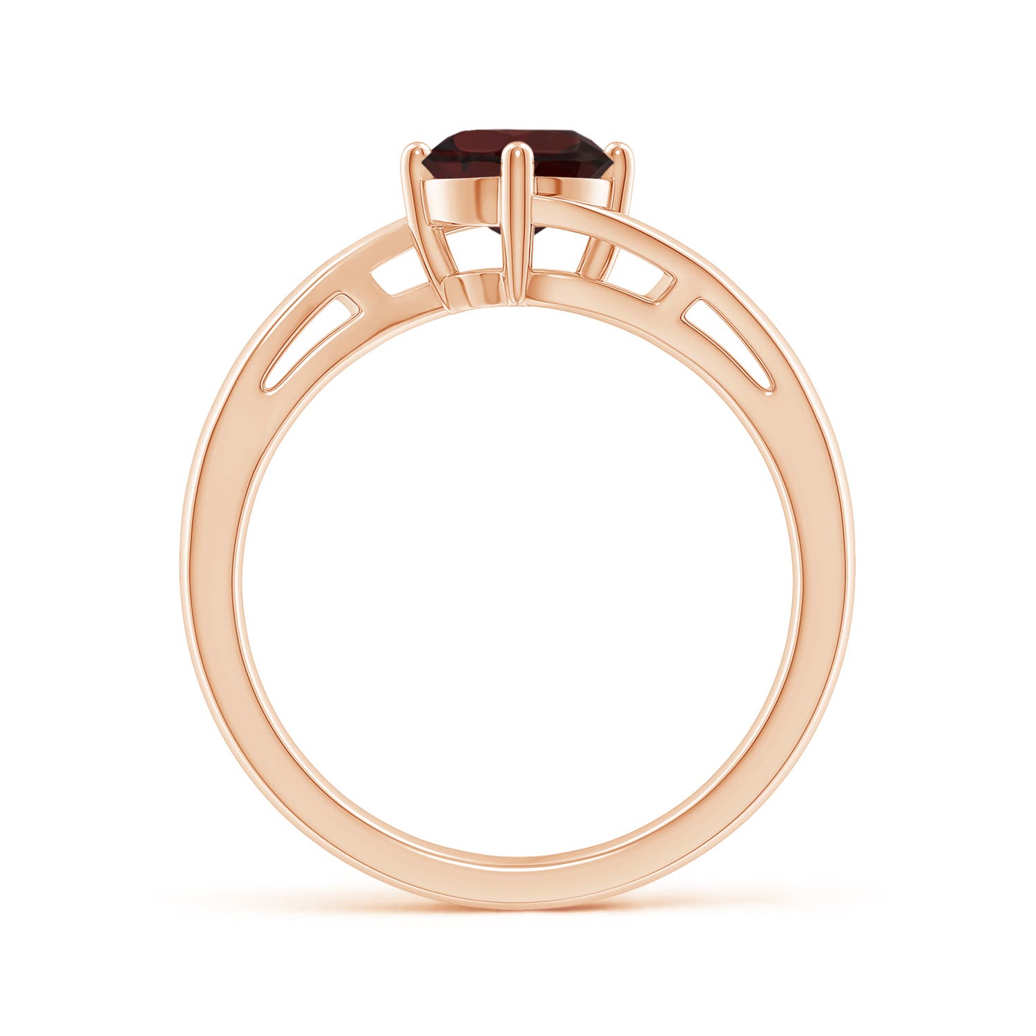 A - Garnet / 1 CT / 14 KT Rose Gold