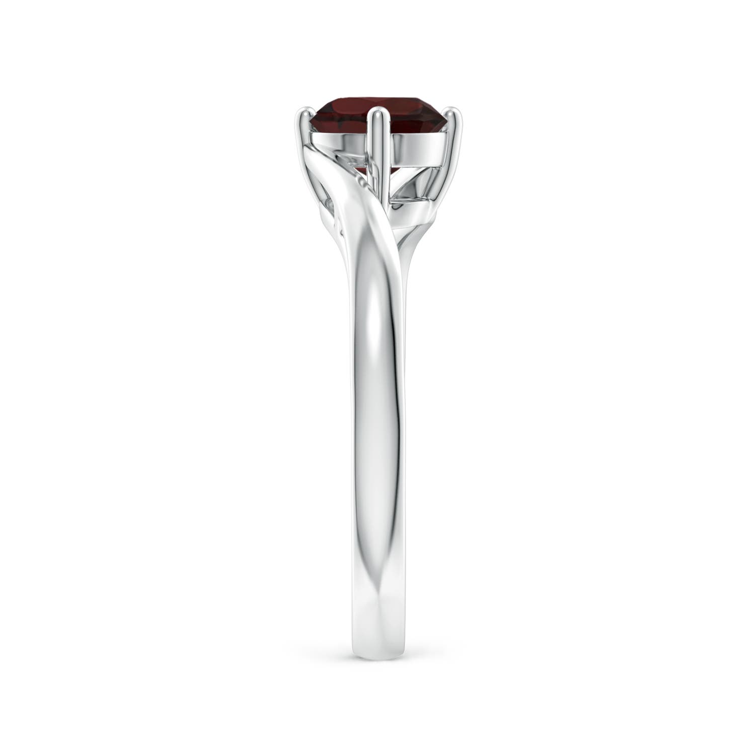 A - Garnet / 1 CT / 14 KT White Gold