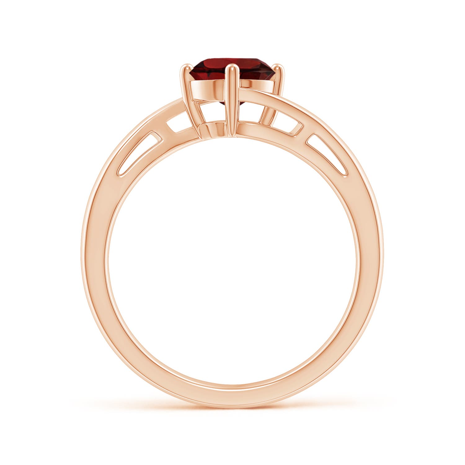 AAA - Garnet / 1 CT / 14 KT Rose Gold