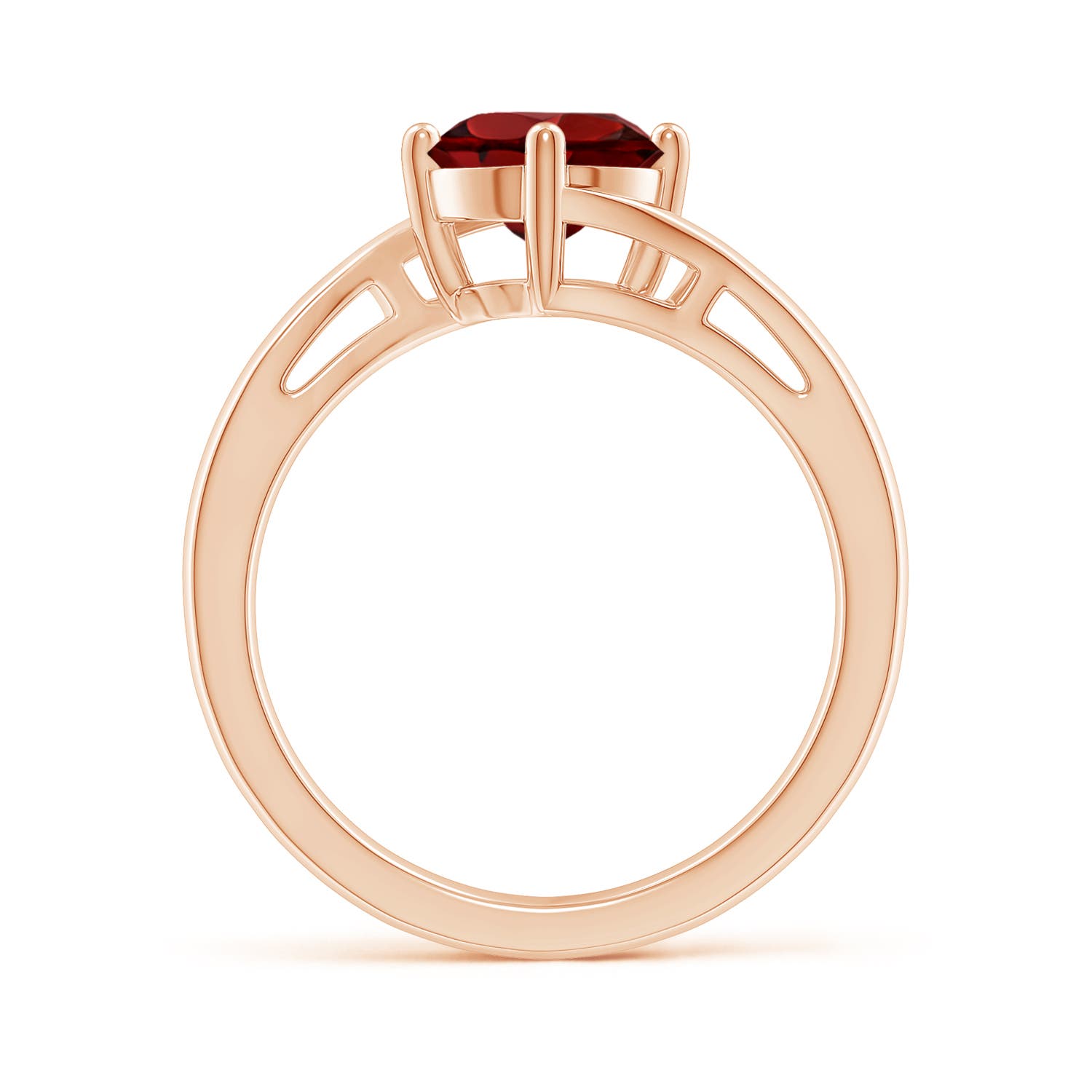 AAAA - Garnet / 1.5 CT / 14 KT Rose Gold