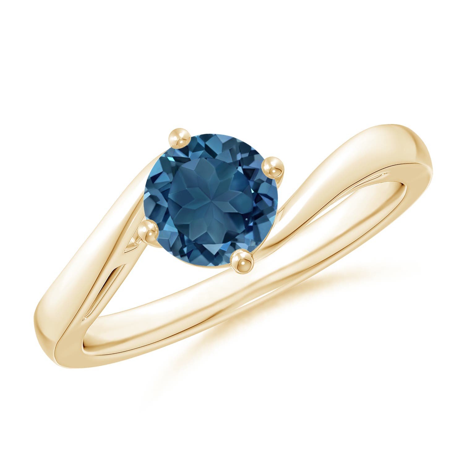 AA - London Blue Topaz / 0.95 CT / 14 KT Yellow Gold