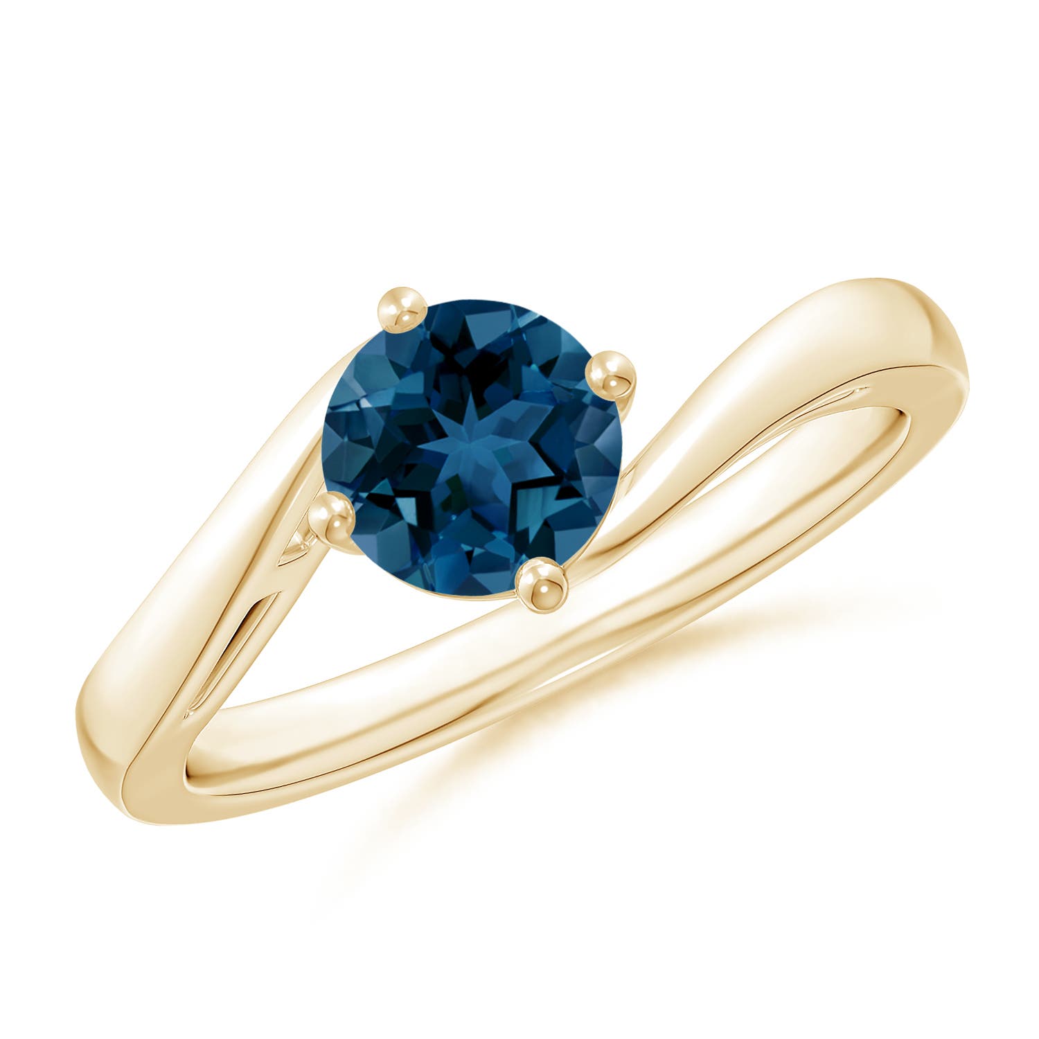 AAA - London Blue Topaz / 0.95 CT / 14 KT Yellow Gold