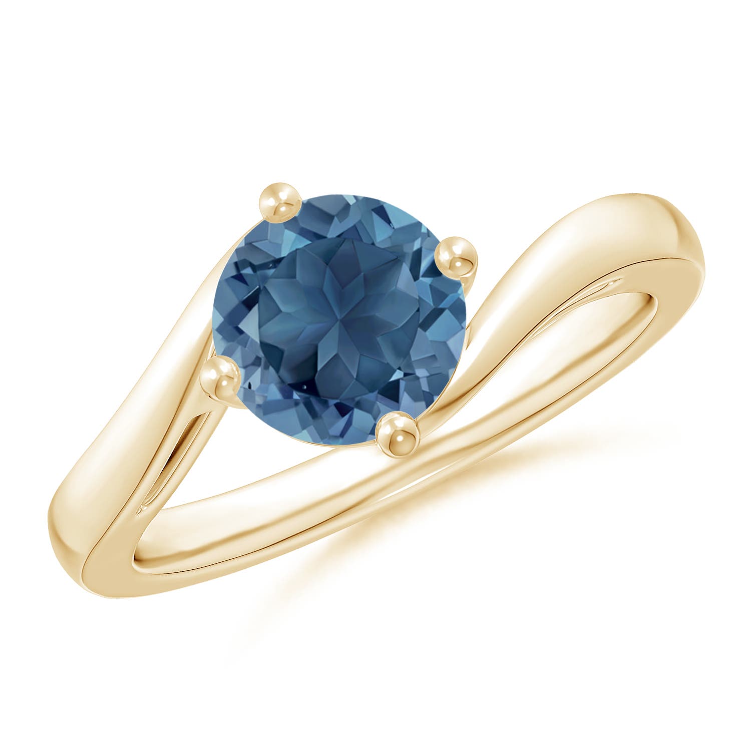 A - London Blue Topaz / 1.55 CT / 14 KT Yellow Gold