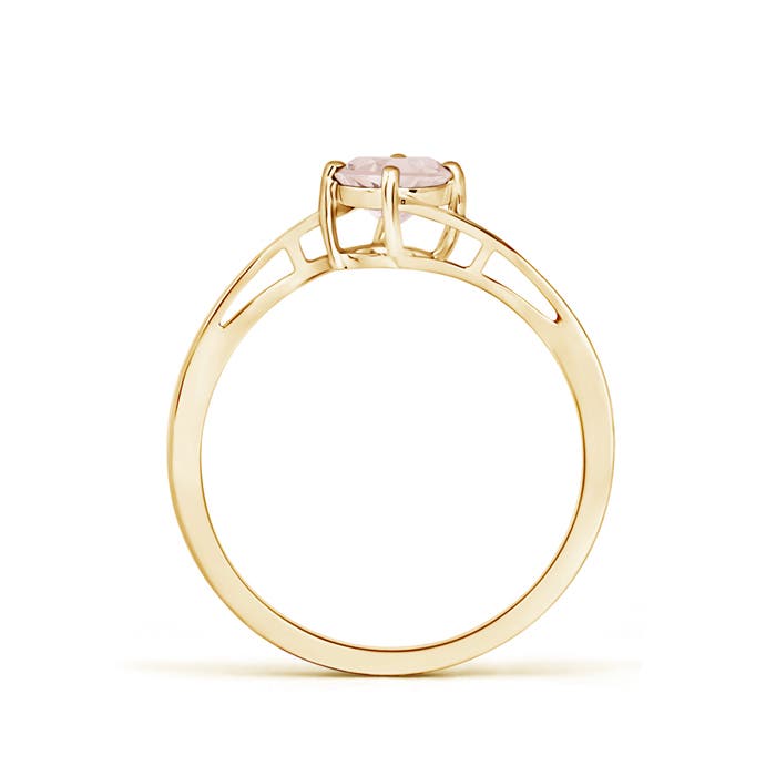 A - Morganite / 0.42 CT / 14 KT Yellow Gold