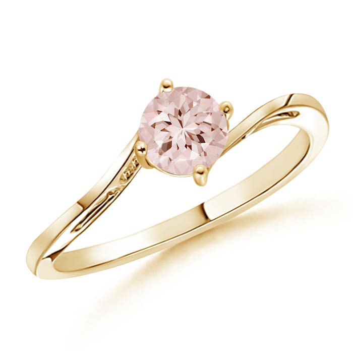 AA - Morganite / 0.42 CT / 14 KT Yellow Gold