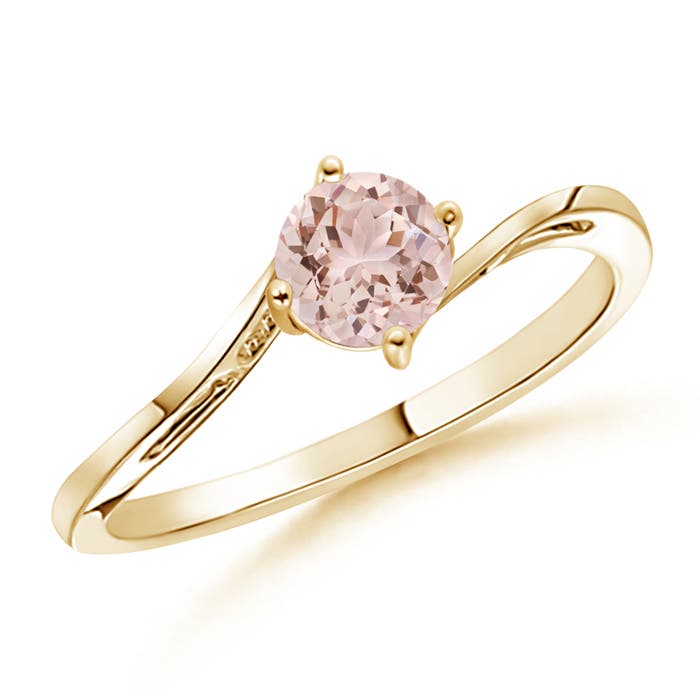 AAA - Morganite / 0.42 CT / 14 KT Yellow Gold