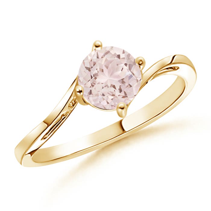 A - Morganite / 0.7 CT / 14 KT Yellow Gold