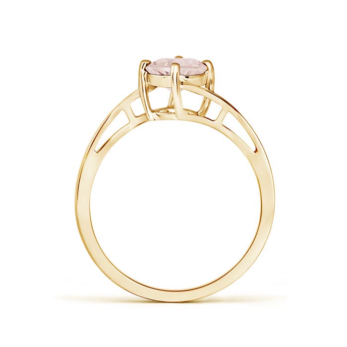 A - Morganite / 0.7 CT / 14 KT Yellow Gold