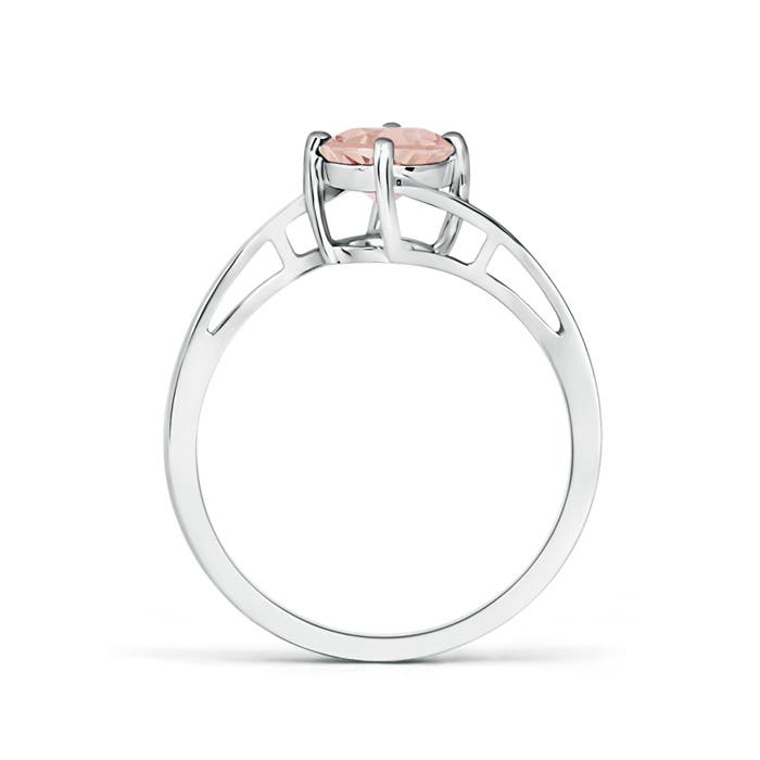 AAA - Morganite / 0.7 CT / 14 KT White Gold