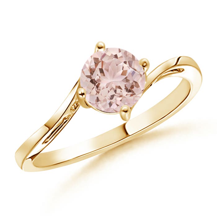 AAA - Morganite / 0.7 CT / 14 KT Yellow Gold