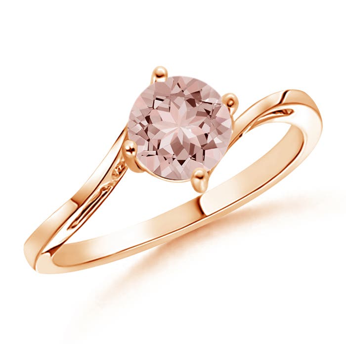 AAAA - Morganite / 0.7 CT / 14 KT Rose Gold