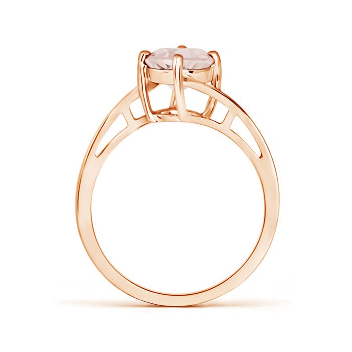 A - Morganite / 1.1 CT / 14 KT Rose Gold