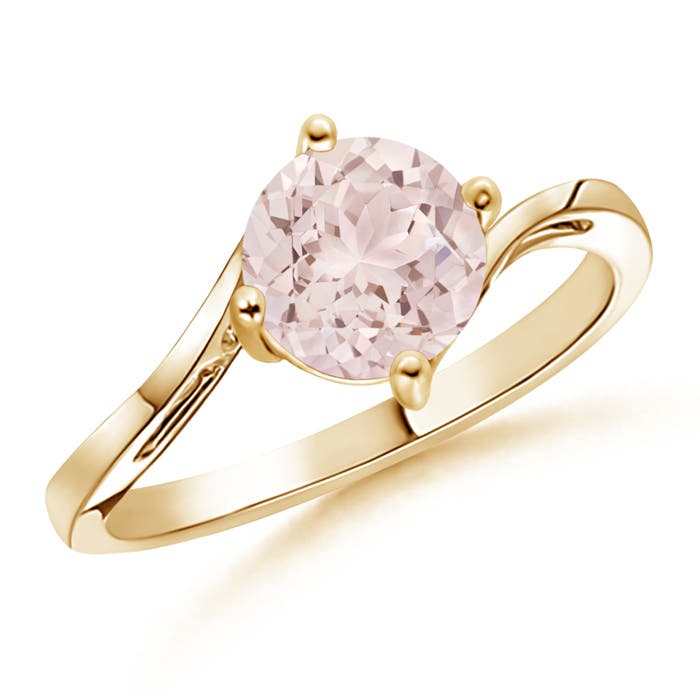 A - Morganite / 1.1 CT / 14 KT Yellow Gold