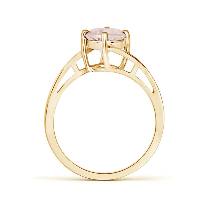 A - Morganite / 1.1 CT / 14 KT Yellow Gold