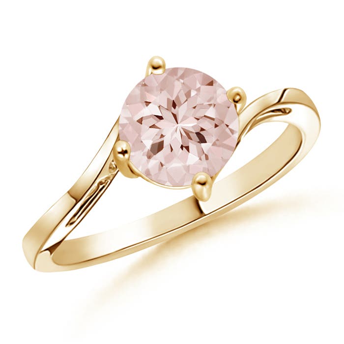 AA - Morganite / 1.1 CT / 14 KT Yellow Gold