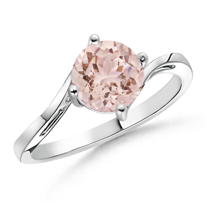 AAA - Morganite / 1.1 CT / 14 KT White Gold