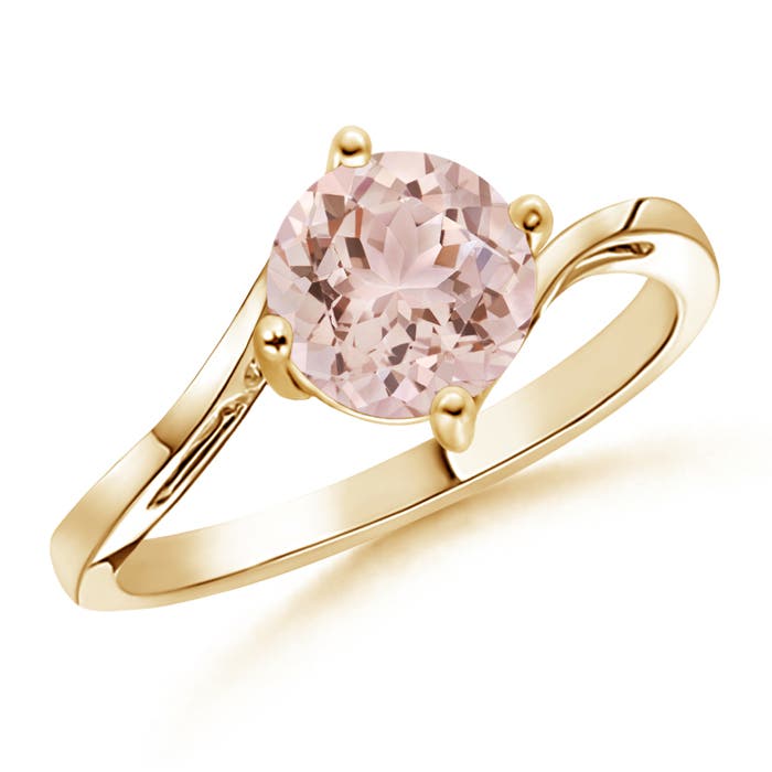 AAA - Morganite / 1.1 CT / 14 KT Yellow Gold