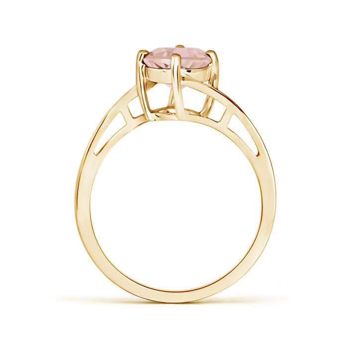 AAA - Morganite / 1.1 CT / 14 KT Yellow Gold